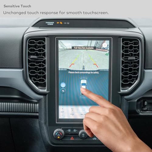 [Anti Glare] Tempered Glass Screen Protector for Ford Ranger (2024-2026) XL/XLT 10.1 Inch Infotainment Touchscreen [9H] [Anti Fingerprint] (Matte) - color: Ranger (2024-2026) 10.1" - Matte
