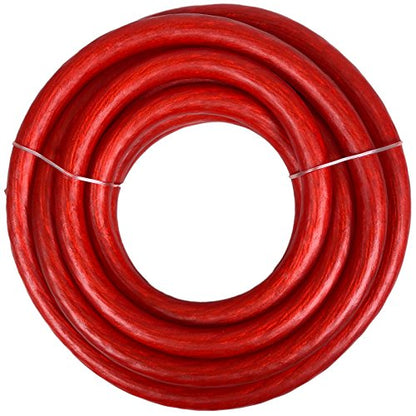 Complete 3500W to 6500W Gravity 4 Gauge Amplifier Installation Wiring Kit Amp PK1 4 Ga Red - for Installer and DIY Hobbyist - Perfect for Car/Truck/Motorcycle/RV/ATV