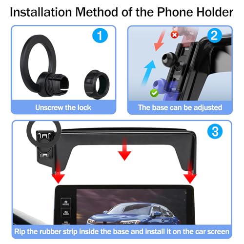 Magnetic Phone Holder for Honda Civic 2026 2025 2024 2023 2022 [11th Gen 7/9-inch Screen] Car Phone Mount for Civic Hatchback Sedan Touchscreen, Compatible with MagSafe - size: for Honda Civic 7/9-inch Screen
