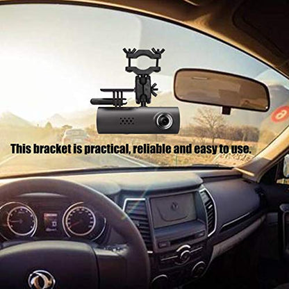360 Degree Rotating Car Rearview Mirror Camera Support Kit for Driving Recorder
