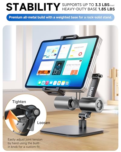 Portable Monitor Stand Holder for 15.6",18.5", Heavy Duty Aluminum Desktop