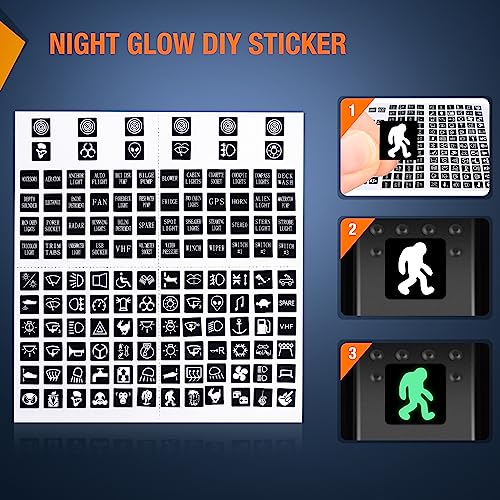 Nilight - 90117G 4 Gang Rocker Switch Panel Waterproof Pre-Wired Aluminum Switch Panel with Dual USB Cigarette Lighter Socket Voltmeter12V-24V DC ON Off Switch Panel for Cars Rvs Trucks, Blue - color: Blue, size: 4+3 Gang Dual USB
