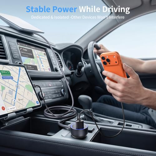 Starlink Mini Car Adapter with 10FT DC Power Cable, Durable 16AWG