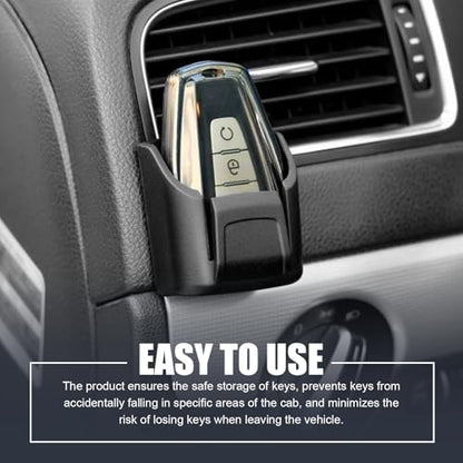 Car Key Fob Holder, Car Garage Keys Card Holder for Dashboard, Multifunctional Key Remote Organizer with Strong Double-sided Adhesive Tape, Universal Fit for Truck SUV (Black) - size: 1 PCS