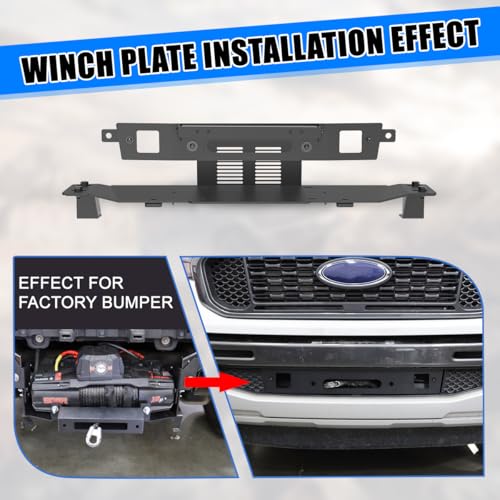Nixon Offroad Winch Plate for 2019-2023 Ford Ranger, - style: winch plate 102