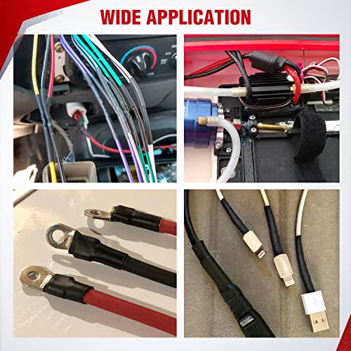 Nilight 650pcs Heat Shrink Tubing Kit-3:1 Ratio Electrical Wire Cable Sleeve Wrap Tube Assortment Flame Retardant Waterproof Insulation Protection - color: 650Pcs 3:1 Heat Shrink Tubing