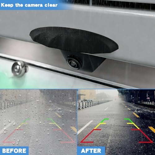 2Pcs Car Rear View Backup Camera Cover, Silicone Car Backup Camera Protective Sticker for Most of Cars, 3.93x0.78x0.78inch