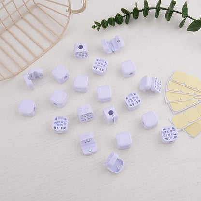 20 Pack Magnetic Cable Clips White Cord Organizers Self-Adhesive Wire Keeper Holder Desk & Nightstand Cables Management Phone Charger Cord Holder For Car Wall Home Office Travel Cable Keeper