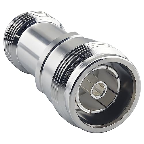 onelinkmore 4.3/10 Mini DIN Connector Female to N Female Adapter Teflon 0-6GHz Connector Coax Adapter - size: 4.3/10 Mini DIN Female to N Female