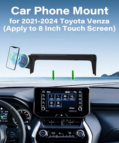 Car Phone Mount for Toyota Venza 2021 2022 2023 2024 8" Screen Accessories - size: fit for Toyota Venza 2021-2024 (8 Inch Screen)