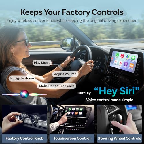 OTTOCAST Mini Cube Wireless CarPlay Adapter & Android Auto Adapter - color: Silver