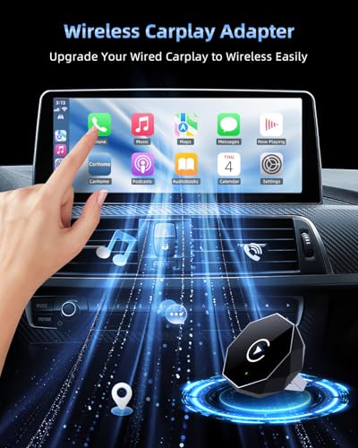 Wireless CarPlay Adapter for iPhone,Mini USB Design,2026 Upgrade with Built-in Wired for Apple CarPlay Plug and Play Fast Stable Connection Car Play for iPhone & Android (ZS01)