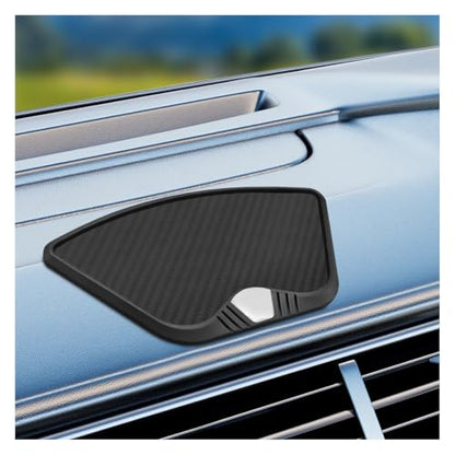 YoRise Car Dashboard Non Slip Mat, 10.62'' x 5.98'' PVC Carbon Fiber Sticky Dash Pad, Cell Phone Holder Adhesive Mat, Car Dash Gripping Pad Storage Tray for Keys, Sunglasses, GPS (CarbonFiber) - color: CarbonFiber