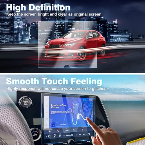 Karltys [Upgrade 2 Pack 2022-2025 2026 Lexus NX 9.8 Inch Screen Protector [No Glare & Fingerprint] for Models NX250 NX350 NX350h NX350 F-Sport HD Touchscreen Tempered Glass Navigation Protective Film - size: 2022-2025 2026 Lexus NX 9.8-Inch