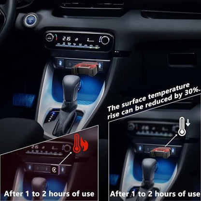Wireless CarPlay Adapter for iPhone - for Daily Commute & Road Trip, No App Needed, Plug & Play Convert Wired to Wireless, Ultra-Compact 4x4 SUV Design with Low Latency -Red - color: Red