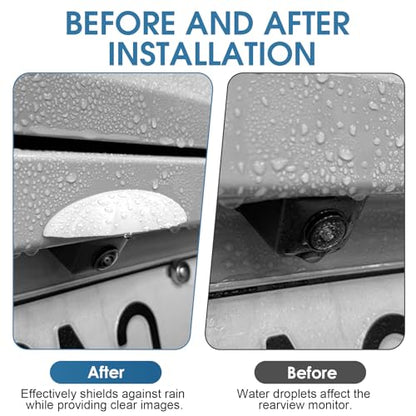 3PCS Car Backup Camera Rain Cover,Protection for License Plate Backup Camera Cover,Back up Camera for Truck, Ideal for Car and Truck Owners,DIY Enthusiasts and Daily Commuters (Black+White+Green) - color: black+white+green