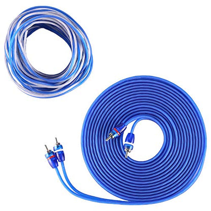 Skar Audio 8 Gauge OFC Complete Amplifier Installation Wiring Kit, SKAR8MANL-OFC - size: 8 Gauge (OFC)