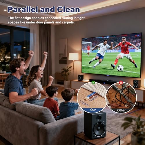 HiFind 14/2 Gauge AWG Car Audio Speaker Wire Cable 40 Ft, Professional Shielded OFC Zipper Wire, Transparent Soft PVC for Automotive Stereo HiFi Home Theater System, Subwoofer, Blue+ Brown - size: 40FT, style: 14 AWG