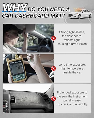 CARTIST Dash Cover for Ford Fusion 2013-2020 Dashboard Cover Mat for Fusion Accessories Non-Slip Pad Carpet Anti-Glare - size: Ford Fusion 2013-2020
