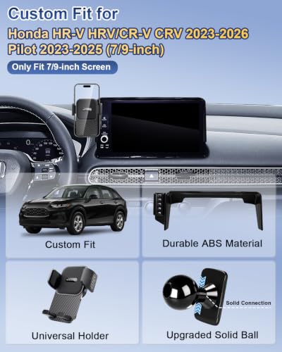 SKYLOTEC Car Phone Holder for Honda CR-V HR-V 2023-2026/Pilot 2023-2025 - color: Universal Holder, size: CRV/HRV/Pilot 2023-2026 (7/9 inch screen)