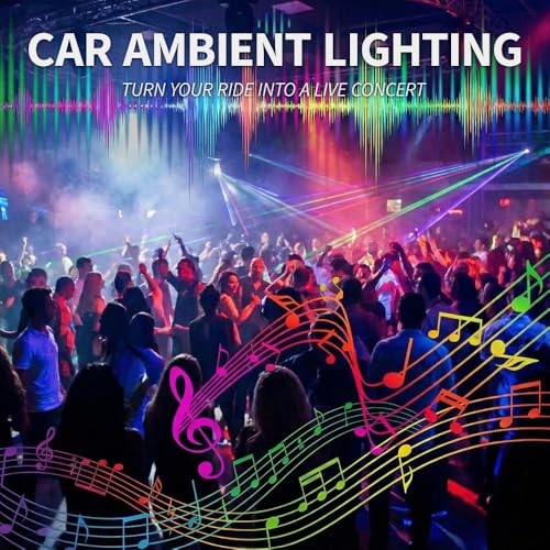 Ambient Lighting Car Led Lights Interior Kit,10 in 1 RGB Music Sync Acrylic Led Lights for Car Interior,175 inches Fiber Optic Neon Accent Strip Night Ambiance Footwell Lighting with Wireless APP - size: 10 in1(1*43.3inch+4*29.5inch+1*13.8inch+4*footwell
