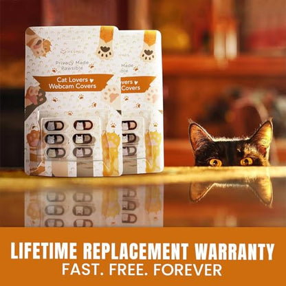 MESMOS Webcam Cover Slide, Cat Lovers Gifts for Women, Cat Lover Themed Things, Mom Gifts for Women, Laptop Camera Cover Slide Cute, Cute Stuff (Small Size) - size: Small