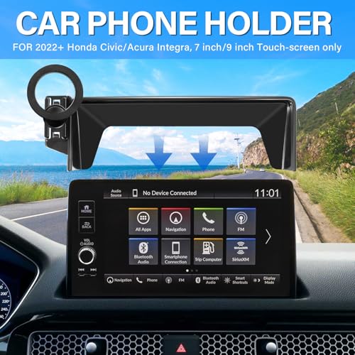 Car Phone Holder for Honda Civic 11th Gen 2022-2025 2026 7/9-Inch Screen - size: For 2022+ Civic, 7/9-Inch