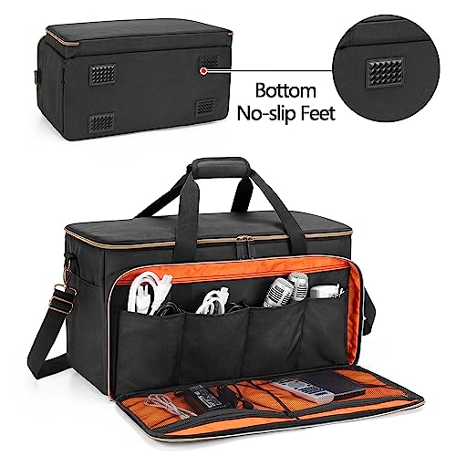 Trunab Large Travel DJ Cable File Bag with Inner Detachable Divider