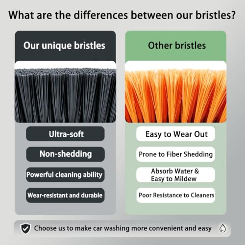 11.5" Ultra-Soft Bristles Car Wash Brush for Car Truck RV & Boat Exterior Cleaning,Dark Gray