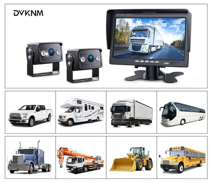 Wired RV Backup Camera, 7" 1080P IPS Monitor & 2 Rear View Cameras - size: 2 Cameras