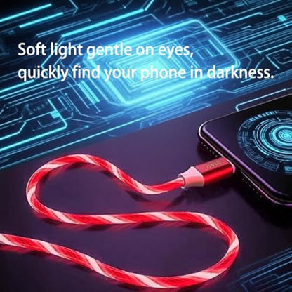 IHAO USB C to C Charger Cable PD Fast Charge and High Speed Sync Visible LED Current Flowing Compatible with All USBC Device-39Inches Red - color: USB C TO C Red