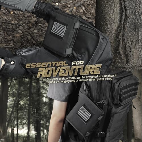 LIVANS Map Case Holder for Outdoors Land Navigation Kit,13x10" Viewing Area - color: Black