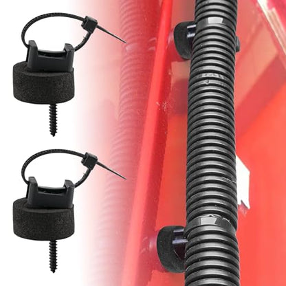 20 Pcs Adhesive Cable Tie Mount - 20mm EVA Base Self Adhesive Zip Tie Holder with Screws Nylon Ties, Wire Management Clip for Desk Car Wall Office