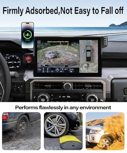 Car Phone Mount for 2024 2025 2026 Toyota Tacoma/2025 4Runner Accessories - size: fit for 2024-2026 Tacoma/2025 4Runner (14 Inch)