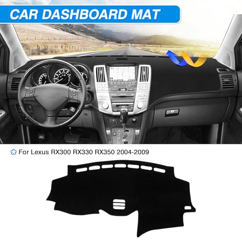 CARTIST Dash Cover for Lexus RX300 RX330 RX350 2004-2009 Dashboard Mat - color: 04-09 RX(Black)