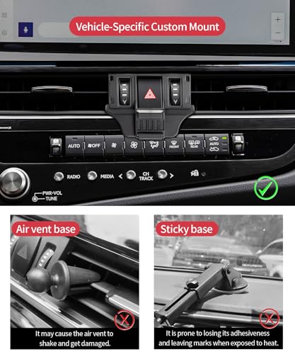 Auto Clamp Car Phone Holder for Lexus ES 2022-2025 Universal Accessories - size: For 2022-2025 ES