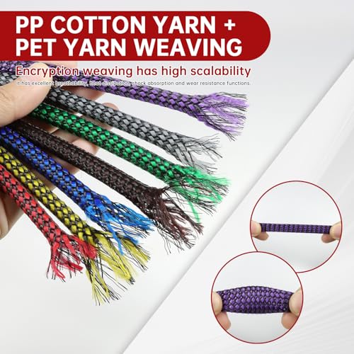Expandable Braided Cable Sleeve, PP Yarn + PET Braided Expandable Sleeving Cable Management Protection High Density PET Wire Cover Sheath for Cables (Purple Black, 12mm-49ft) - color: Purple Black, size: 12mm (15/32")-49ft