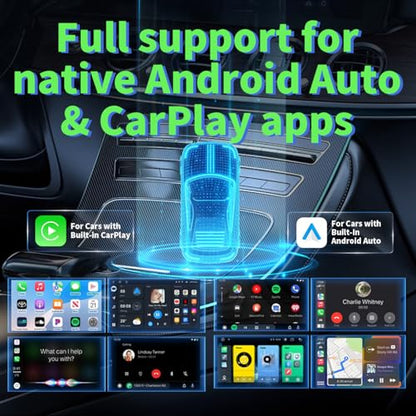 Wireless CarPlay Adapter, Convert Wired to Wireless CarPlay, Silver, Plug & Play, No Delay, USB & USB-C Compatible for Cars 2016+, Compatible with iOS & Android - color: Style 4