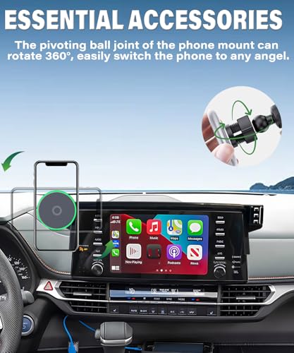 Car Phone Mount for Toyota Sienna 2021-2024 9" Screen Accessories - size: fit for 2021-2024 Toyota Sienna(9 Inch Screen)
