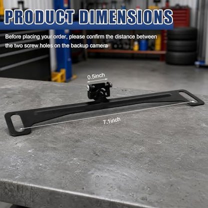 Reverse Rear Camera License Plate Bracket, Rustproof Metal Auto Backup Camera Mount Holder, Universal License Frame Dash Cam Bracket for Sedans Trucks SUVs, Car Accessories
