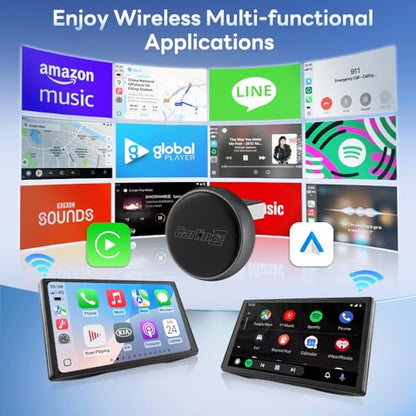 Carlinkit Mini Ultra 3(Mini Design) Wireless CarPlay & Android Auto Adapter - color: Black