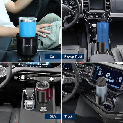 Sagruila Car Cup Holder Expander for Large Bottles, Big Cup Holder for Car