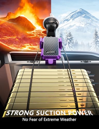 JOYMASS Wireless Car Charger, Phone Holders for Your Car, 15W Auto Clamping Phone Mount Car Accessories for iPhone 16 15 14 13 12 Mini Pro Max, Samsung Galaxy S24 Ultra S23 S22+ Note 20, etc - Purple - color: PURPLE