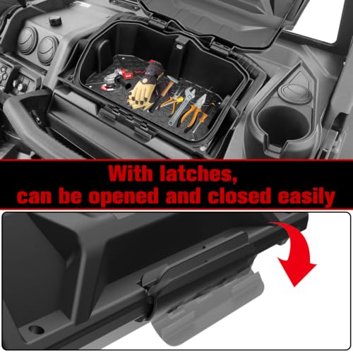 Dash Storage Box for Can-Am Defender, Passenger Dashboard Removable Storage Bin with Handy Tool Box for Can-Am Defender HD8/HD10 2016-2025, Replace OEM #715004344