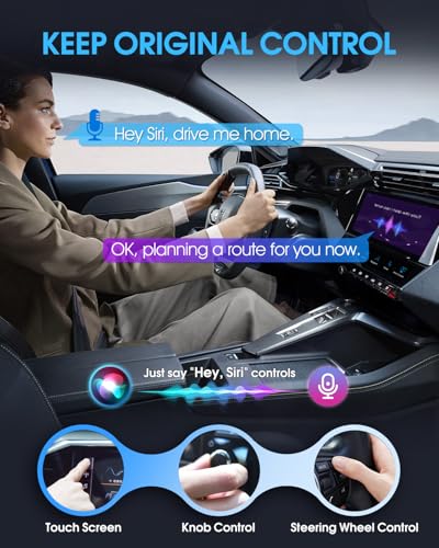 Wireless CarPlay Adapter - Fast & Stable Connection for Carplay Wireless Adapter Convert Factory Wired to Wireless CarPlay Dongle Plug & Play Car Play Fit for iPhone iOS 10+ (Grey) - color: Grey