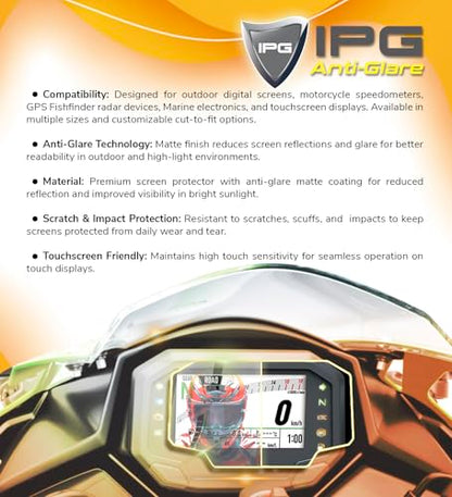 IPG Anti-Glare Made for Carpuride W702BS 7 Inch BMW Motorcycle CarPlay Display Matte Finish Screen Protector Film, Perfect for Outdoor Use for w702bs.AnGl