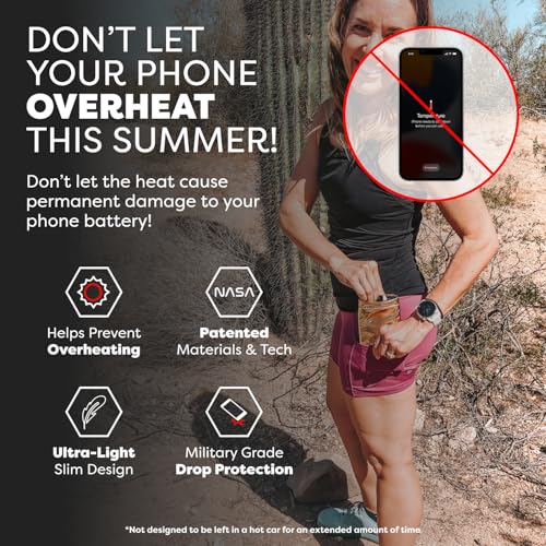 PHOOZY Apollo Thermal Phone Case | Insulated Phone Pouch Extends Battery Life 3X | Heat Resistant Drop Protection | Military Grade Water Resistant | Medium | Gold - color: Gold, size: Medium
