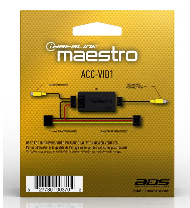 iDatalink Maestro ACC-VID1 Camera Noise Filter and Signal Converter (ADS-MRR or ADS-MRR2 Module and Compatible Vehicle-Specific T-Harness - Sold Separately)