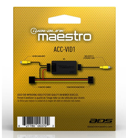 iDatalink Maestro ACC-VID1 Camera Noise Filter and Signal Converter (ADS-MRR or ADS-MRR2 Module and Compatible Vehicle-Specific T-Harness - Sold Separately)