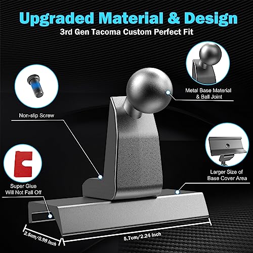 Adjustable Dashboard Metal Phone Mount Holder for 2016-2023 Toyota Tacoma - style: Universal Mount